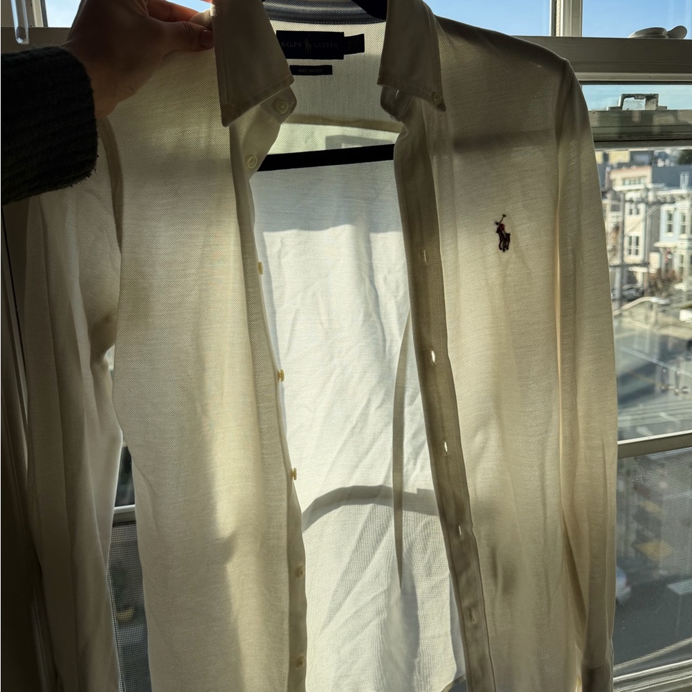 Ralph Lauren Women’s Ivory Button Down Shirt